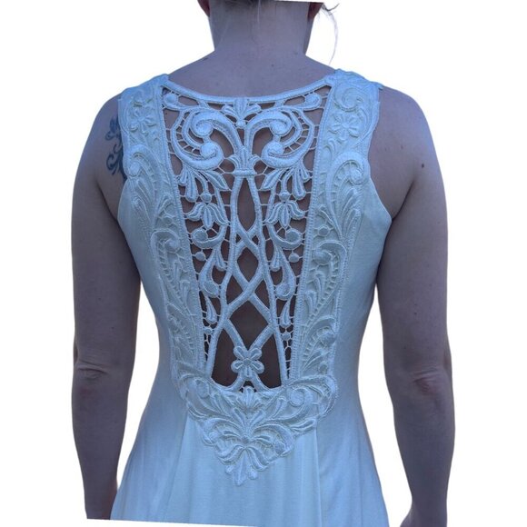 Jessica McClintock Bridal Maxi Wedding Dress with Train Vintage Ladies Size SM - Picture 8 of 15